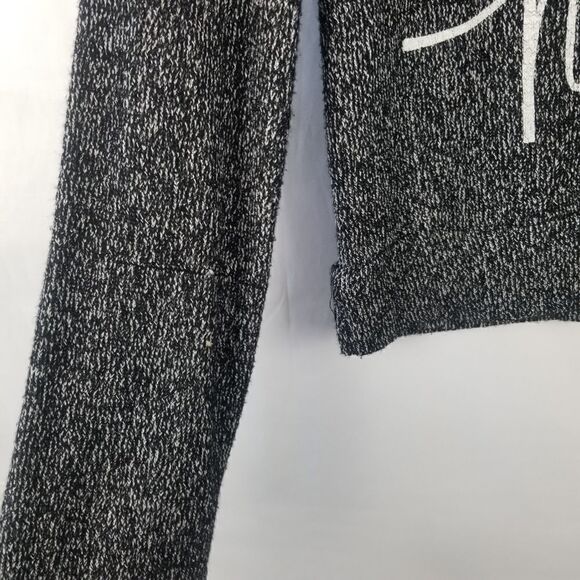 STRANDED " WILD AT HEART" BLACK WHITE KNIT SWEATER. SIZE XL. - Picture 4 of 10